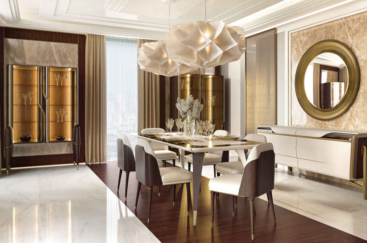 Meuble de luxe pour reception 