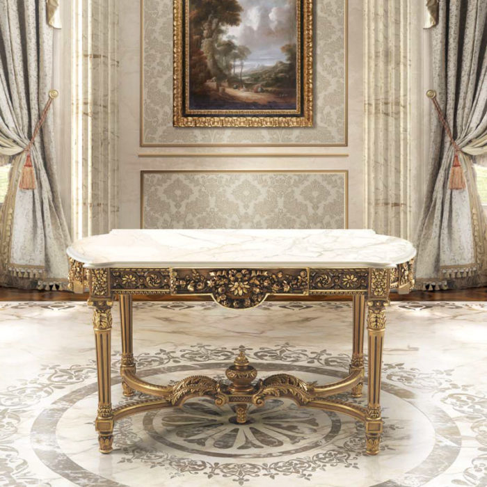 Mobilier : Table d'entrée Louis XVI - Benny Benlolo Ensemblier Décorateur à Paris